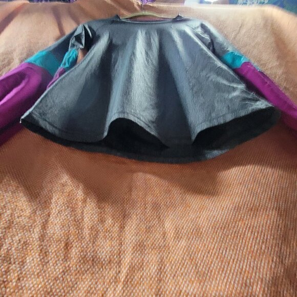 Under Armour Heat Gear Fitted Long Sleeve Tee Color Block Pink Blue Gray Medium - Picture 4 of 9